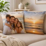 Μαξιλάρι full print με οικογενειακή φωτογραφία
