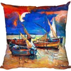 Διακοσμητικό μαξιλάρι Βάρκες Πίνακας