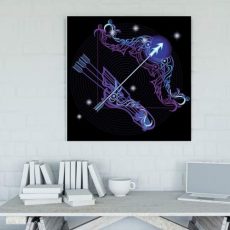 Τοξότης Neon σε καμβά με τελάρο