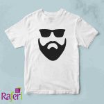 T-shirt Άνδρας με μούσι