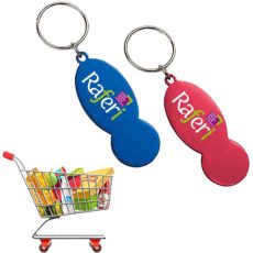 Μεταλλικό μπρελόκ για καρότσι Super Market με εκτύπωση