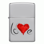 Μεταλλικός αναπτήρας τύπου@Zippo Love