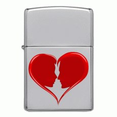 Μεταλλικός αναπτήρας τύπου Zippo Me&You