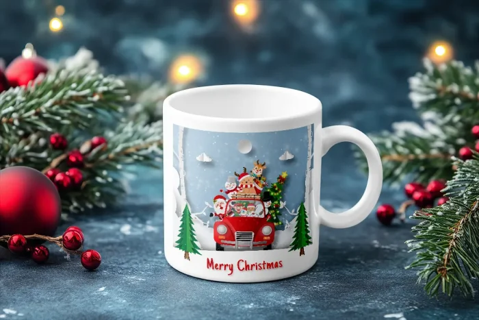 Κούπα με παράσταση Marry Christmas
