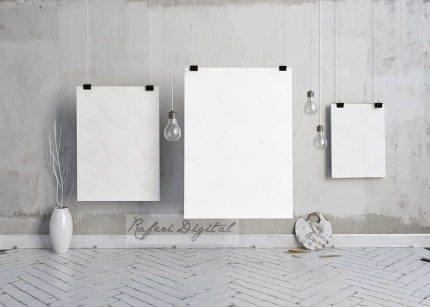 Raferi Digital ψηφιακές εκτυπώσεις καμβάς τελάρα κούπες - εκτύπωση φωτογραφίας σε καμβά κάθετο 3 θέματα-παρουσίαση σε τοίχο