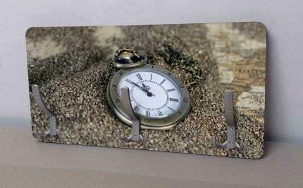 Κρεμάστρα Τοίχου Ρολόι Αντίκα