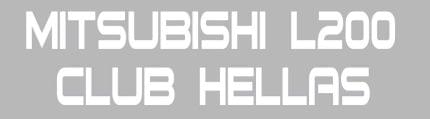 Αυτοκόλλητο Mitsubishi L200 Club Hellas