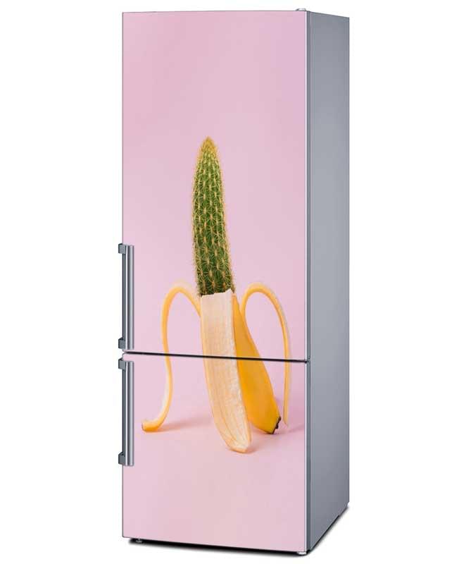 Αυτοκόλλητο Ψυγείου Μπανάνα-Κάκτος