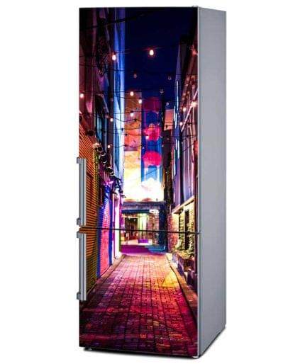 Αυτοκόλλητο Ψυγείου Νυχτερινό Σοκάκι