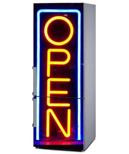 Αυτοκόλλητο Ψυγείου Open