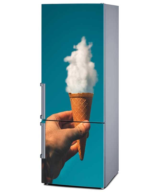 Αυτοκόλλητο Ψυγείου Παγωτό Σύννεφο