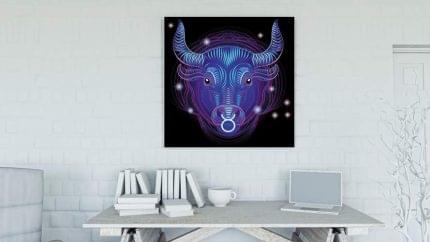 Ζώδιο σε καμβά με τελάρο - Δύο σχέδια τρεις διαστάσεις