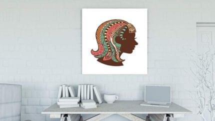 Παρθένος σε καμβά με τελάρο