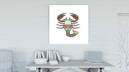 Ζώδιο σε καμβά με τελάρο - Δύο σχέδια τρεις διαστάσεις