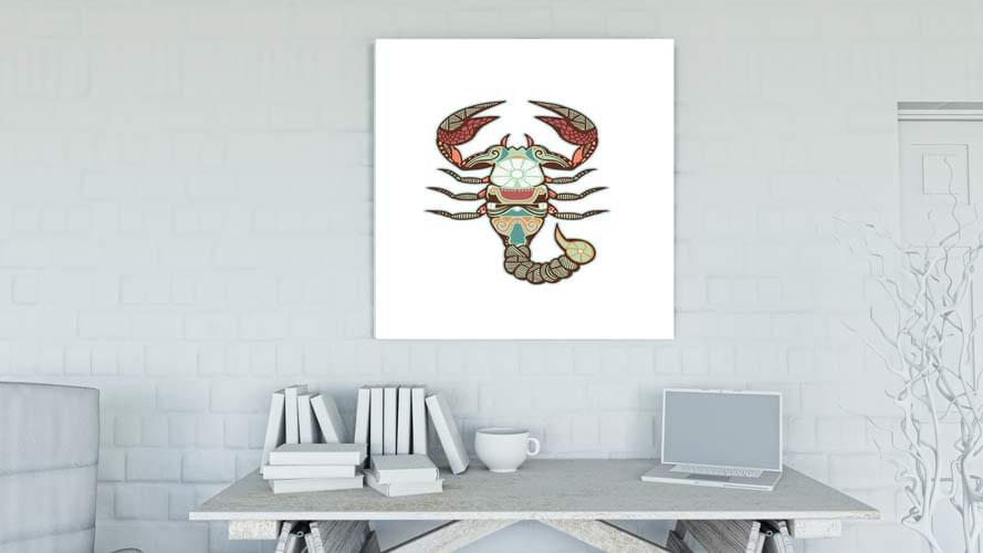 zodio_skorpios Ζώδιο σε καμβά με τελάρο - Δύο σχέδια τρεις διαστάσεις