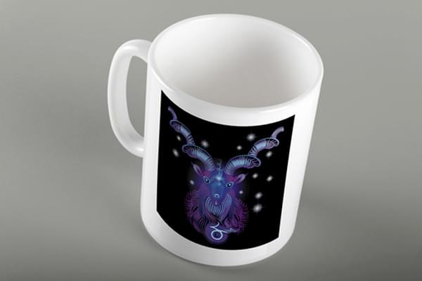 Κούπα με ζώδιο Αιγόκερος Νέον - Image 2