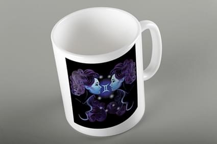 didimoi neon Κούπα με ζώδιο Δίδυμοι Νέον