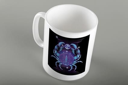 Κούπα με ζώδιο Καρκίνος Νέον - Image 2