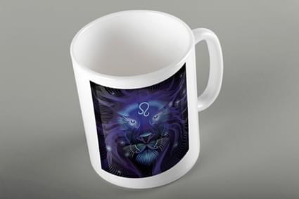 leon neon Κούπα με ζώδιο Λέων Νέον