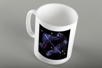 Κούπα με ζώδιο Τοξότης Νέον - Image 2