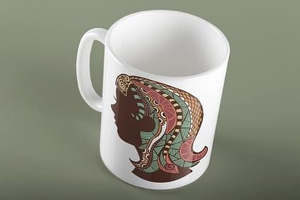 Κούπα με ζώδιο Παρθένος - Image 2