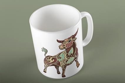 Κούπα με ζώδιο Ταύρος