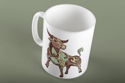 Κούπα με ζώδιο Ταύρος - Image 2