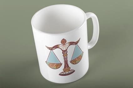 Κούπα με ζώδιο Ζυγός