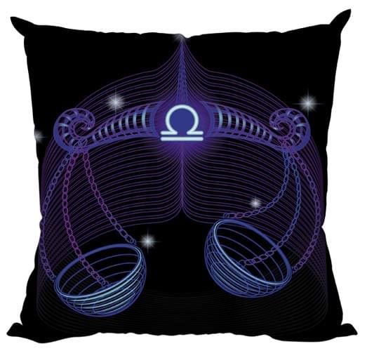 Διακοσμητικό μαξιλάρι ζώδιο Ζυγός Νέον