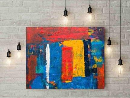 Πίνακας σε καμβά Αφηρημένο Πολύχρωμο