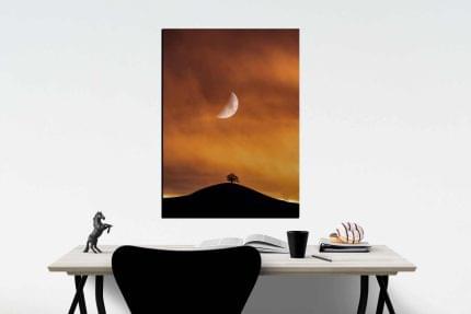 Πίνακας σε καμβά Δέντρο και Φεγγάρι