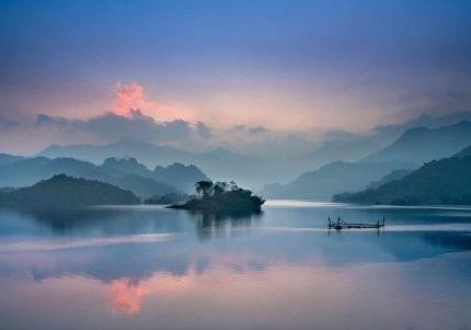 Πίνακας σε καμβά Γαλάζιο Πρωινό