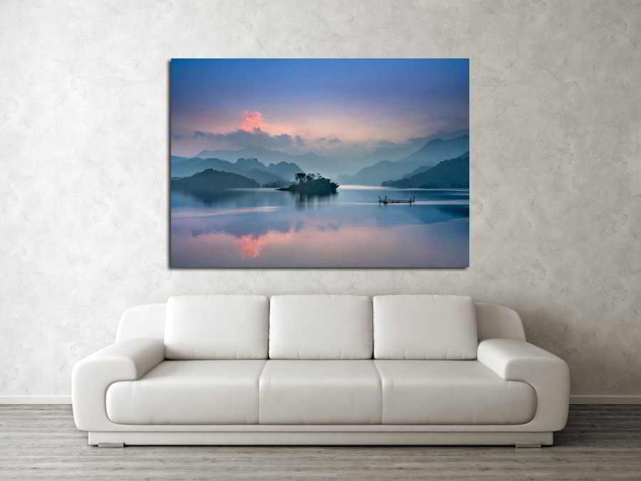 Πίνακας σε καμβά Γαλάζιο Πρωινό