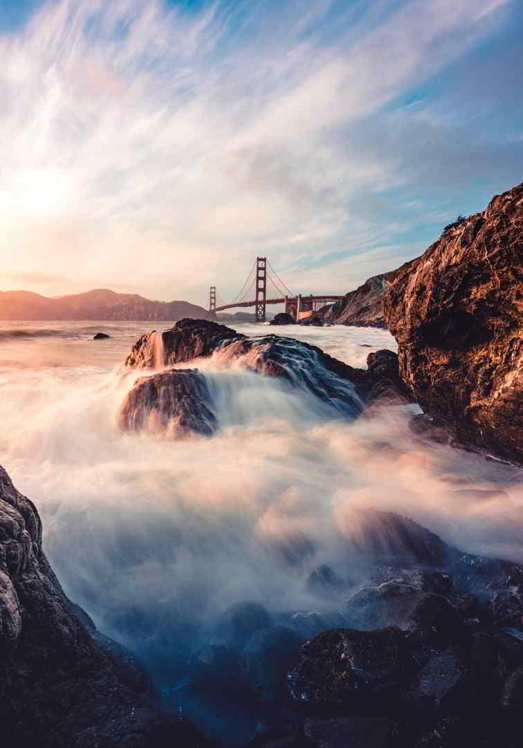 Πίνακας σε καμβά Γέφυρα στο ποτάμι