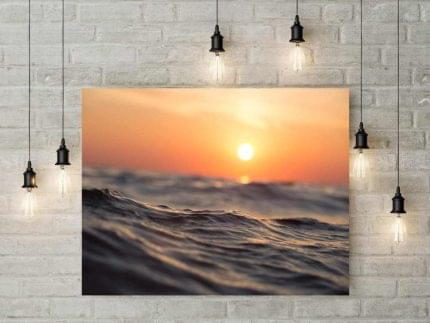 Πίνακας σε καμβά Ηλιοβασίλεμα στο Πέλαγος