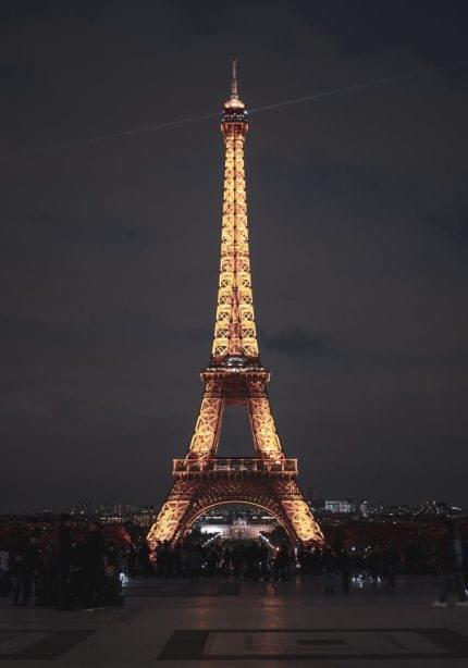 Πίνακας σε καμβά Νυχτερινός Άιφελ