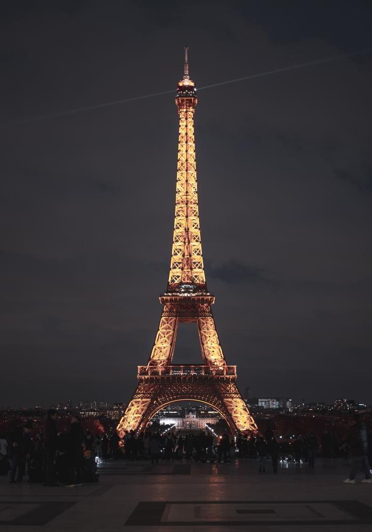 Πίνακας σε καμβά Νυχτερινός Άιφελ