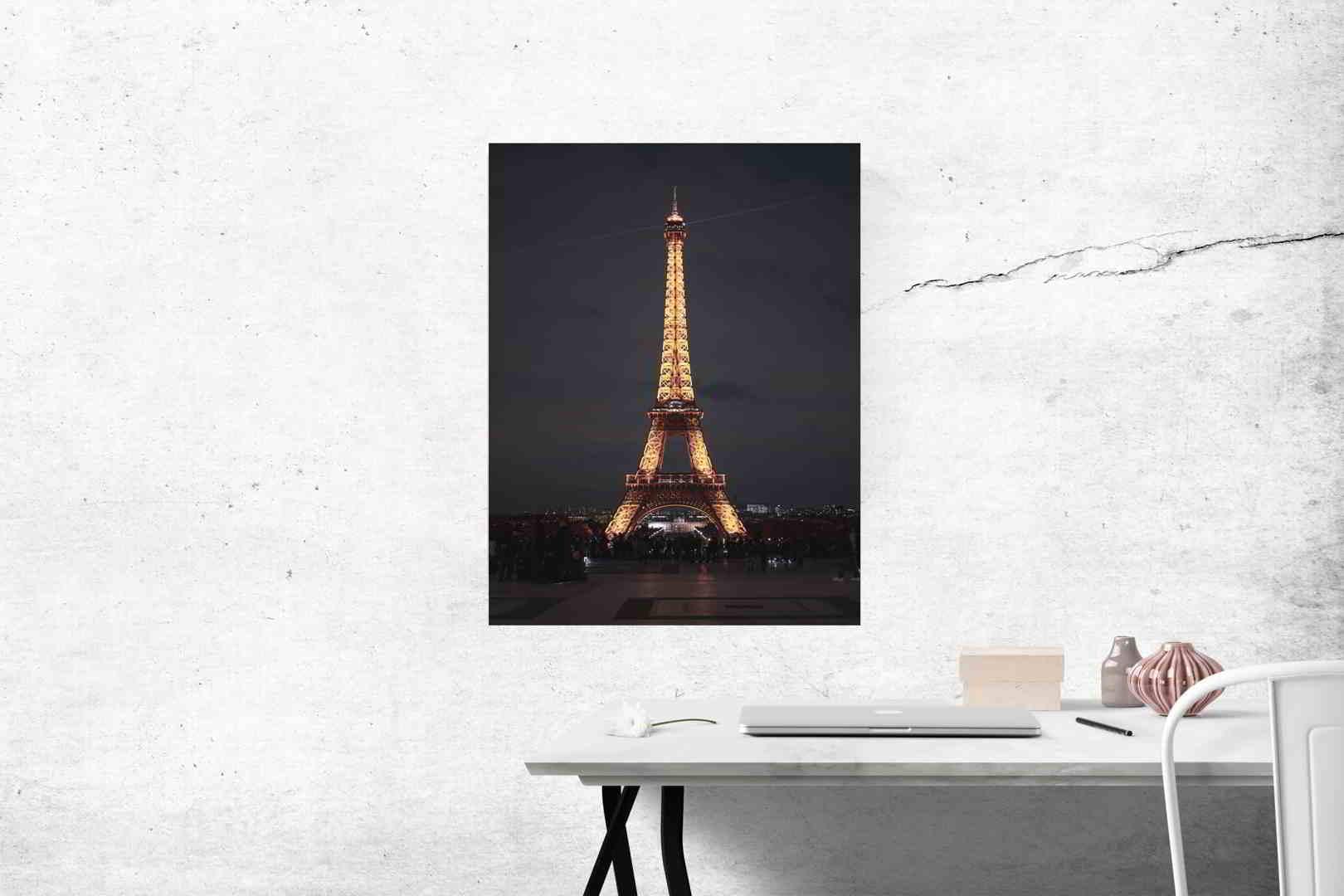 Πίνακας σε καμβά Νυχτερινός Άιφελ