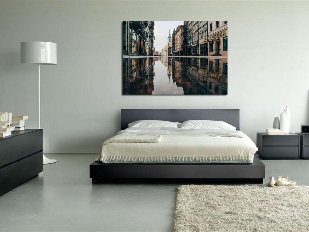 Πίνακας σε καμβά Πόλη μετά από Βροχή