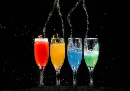 Πίνακας σε καμβά Πολύχρωμα Ποτά