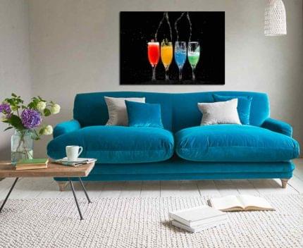 Πίνακας σε καμβά Πολύχρωμα Ποτά