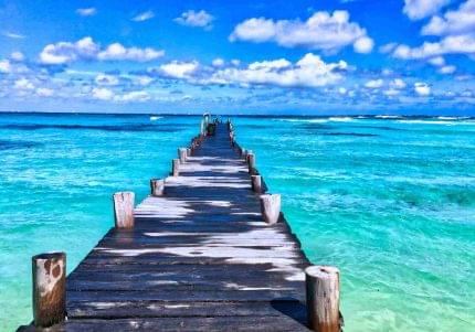 Πίνακας σε καμβά Σκάλα στο Γαλάζιο