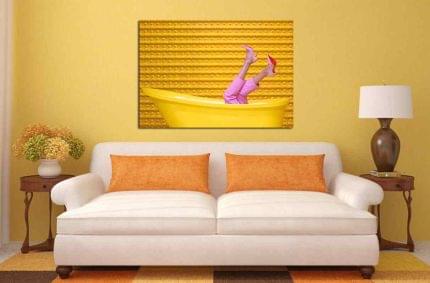 Πίνακας σε καμβά Βουτιά στα Κίτρινα