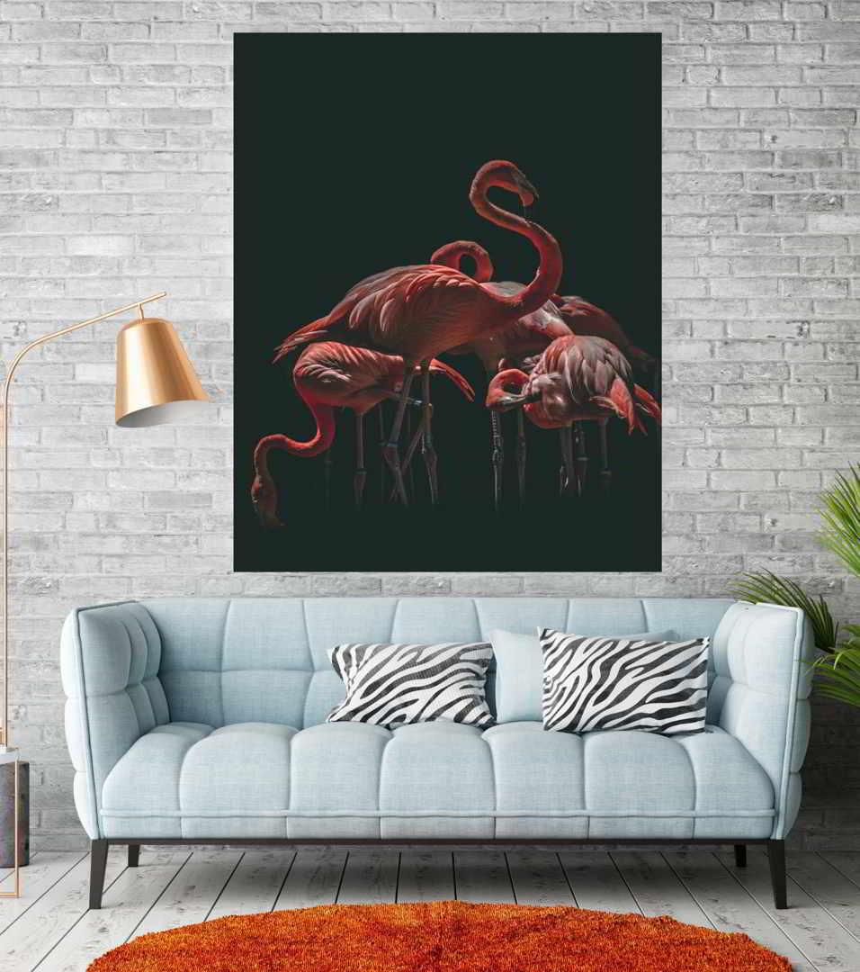 Πίνακας σε καμβά Ροζ Παρέα