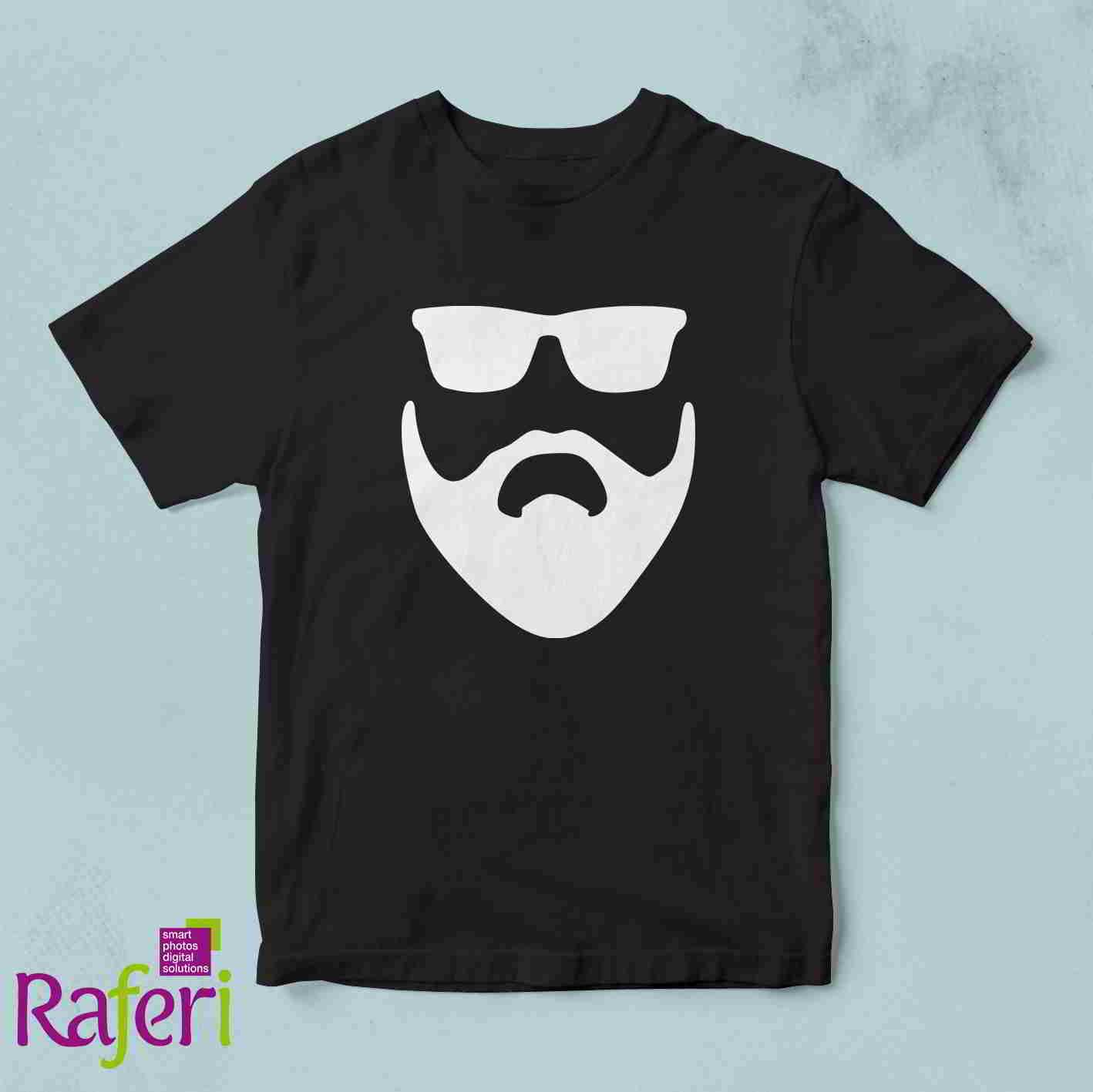 T-shirt Άνδρας με μούσι