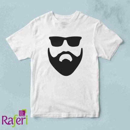 T-shirt Άνδρας με μούσι