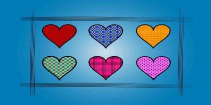 Κούπα με παράσταση Πλαίσιο καρδιές