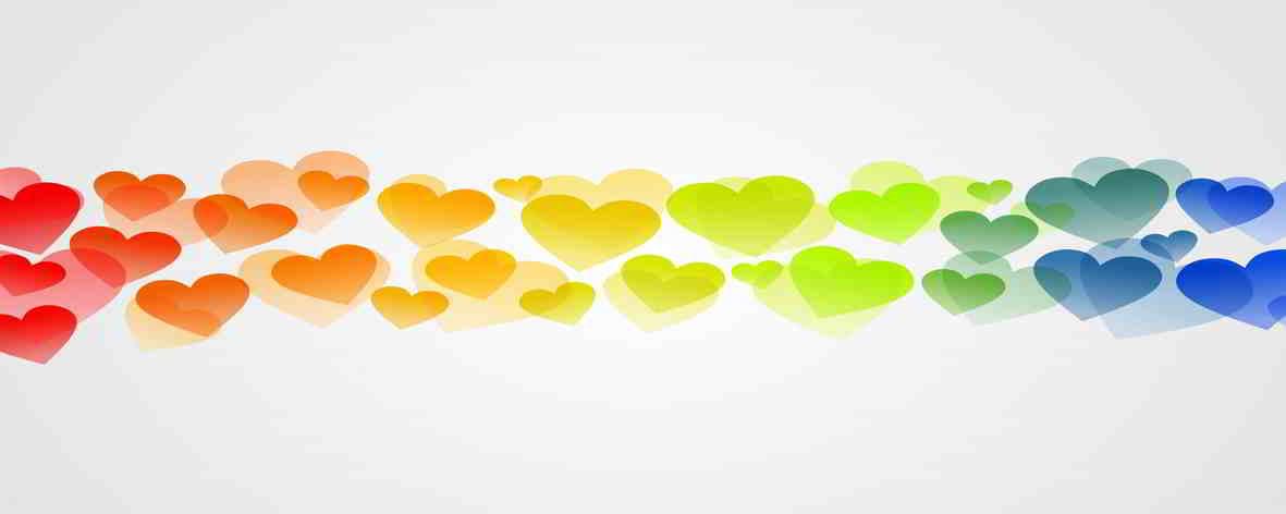 Κούπα με παράσταση Πολύχρωμες Καρδιές