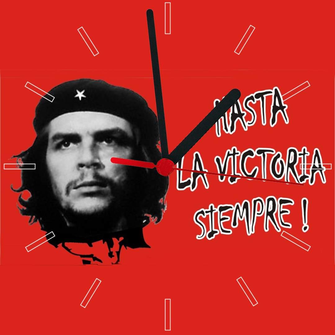 Τετράγωνο ρολόι τοίχου Che Guevara