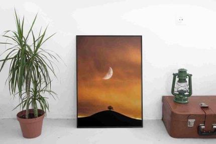 Κορνίζα Αλουμινίου με Plexiglass και πλάτη